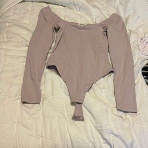 Lavender long sleeve bodysuit